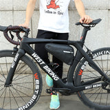 Sacoche vélo noire avec bande velcro pour fixation au cadre accessoire cyclisme homme femme boutique Start-to-Train Bike Shop