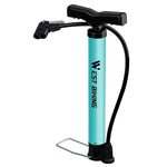 pompe à vélo bleu turquoise bicycle bike pump accessoire vélo route Montain Bike vélo course accessoire qualité Start to Train 