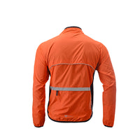 veste coupe-vent réfléchissante vélo dos orange boutique start-to-train