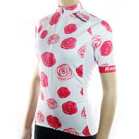 maillot cyclisme vélo femme motif rose profil boutique eshop start-to-train