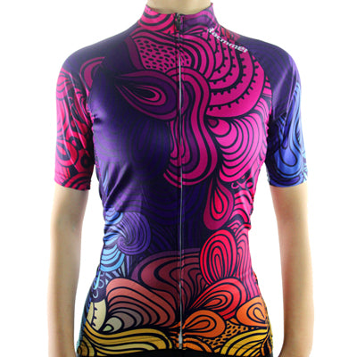 maillot cyclisme vélo femme face rose mauve boutique shop start-to-train