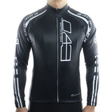 maillot original à manches longues base noire touches de blanc boutique pas cher shop vélo cyclisme www.start-to-train.com