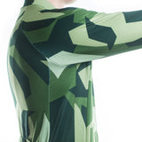 maillot cycliste original à manches longues pour homme motif camouflage militaire vert boutique pas cher shop vélo cyclisme www.start-to-train.com