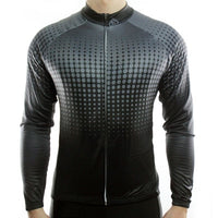 maillot cycliste original gris et noir à manches longues pour homme boutique pas cher shop vélo cyclisme www.start-to-train.com