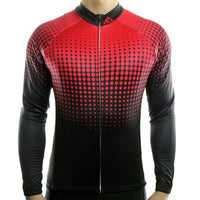 maillot cycliste original rouge à manches longues pour homme boutique pas cher shop vélo cyclisme www.start-to-train.com