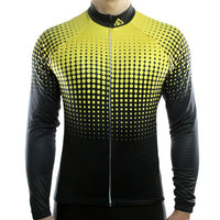 maillot cycliste original jaune à manches longues pour homme boutique shop vélo cyclisme www.start-to-train.com