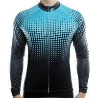 maillot cycliste original bleu à manches longues pour homme boutique pas cher shop vélo cyclisme www.start-to-train.com