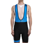 cuissard de vélo cuissard court noir bleu tenue cycliste homme cuissard avec bretelles bleues boutique pas cher plus original que Décathlon start-to-train