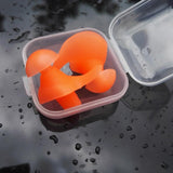 bouchon oreille oreilles souple silicone orange natation piscine bain homme femme boutique shop start-to-train pas cher
